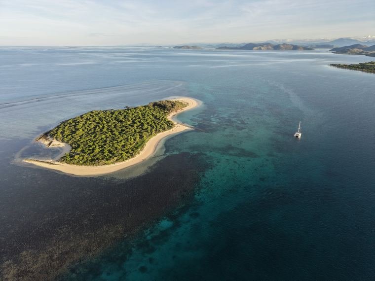 Remote Pacific anchorage